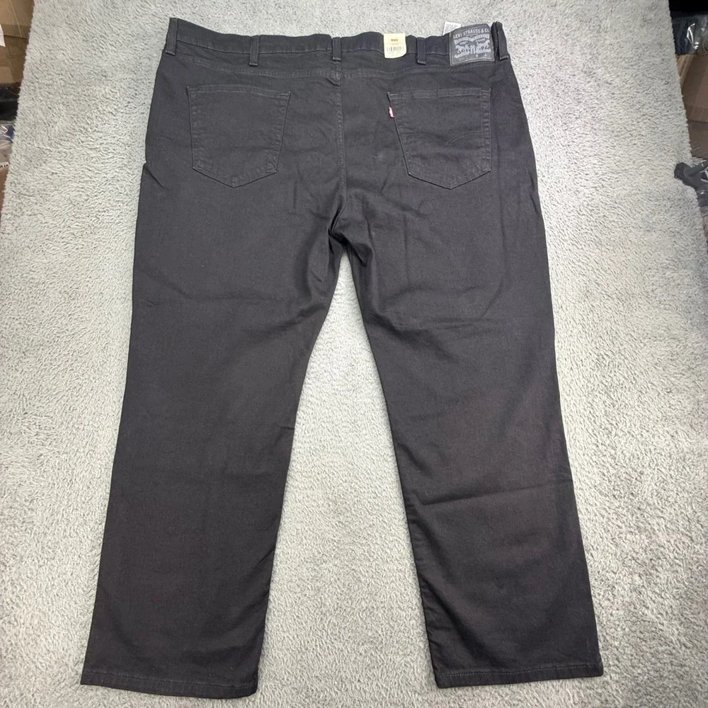 Levi's 541 Athletic Taper‎ Jeans Men 50x30 Black Stretch Denim Big and Tall